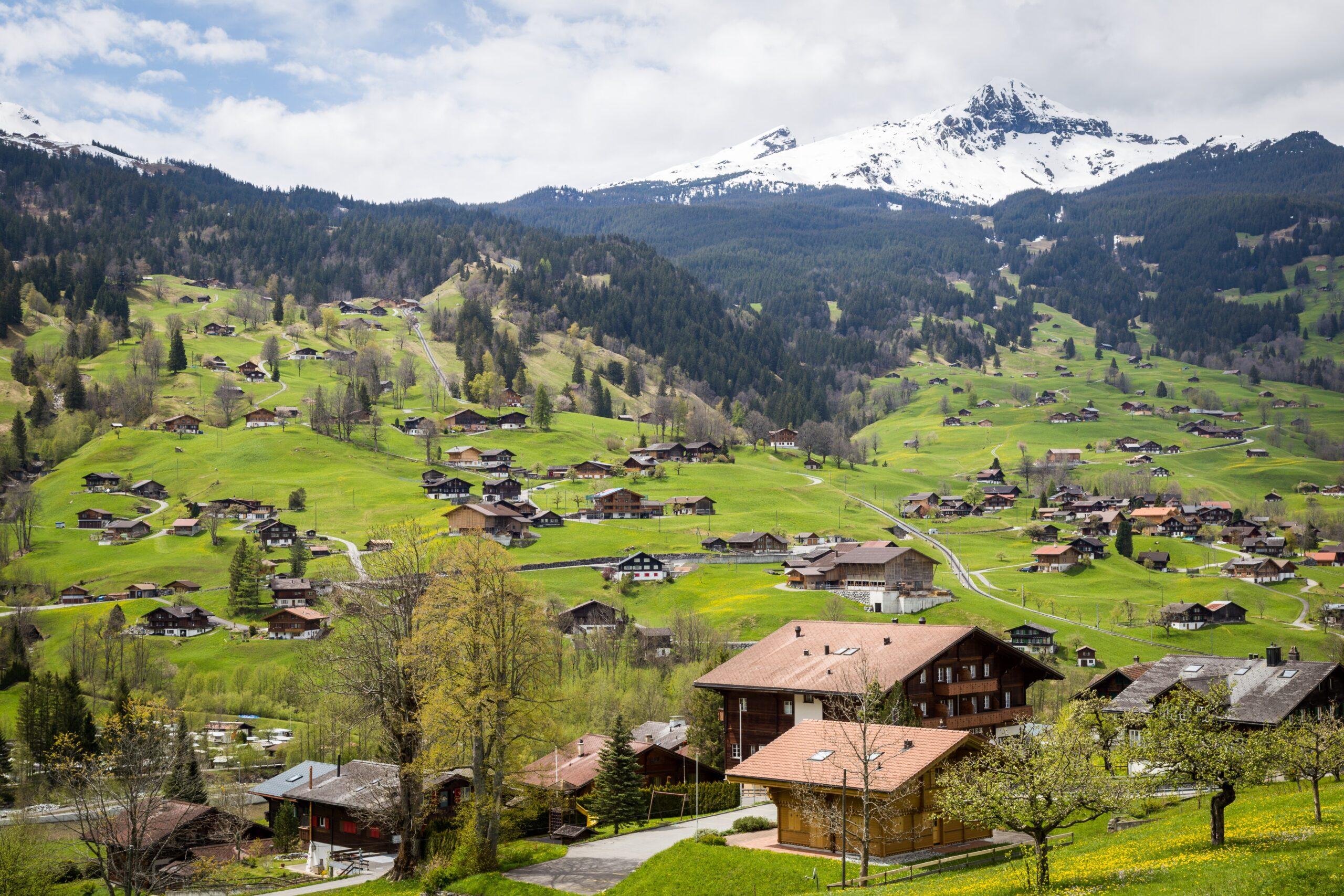Ländliches Gebiet in der Schweiz