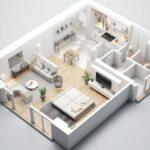 Moderner 3D Grundriss Wohnung | Immobilienmakler Neustadt in Holstein
